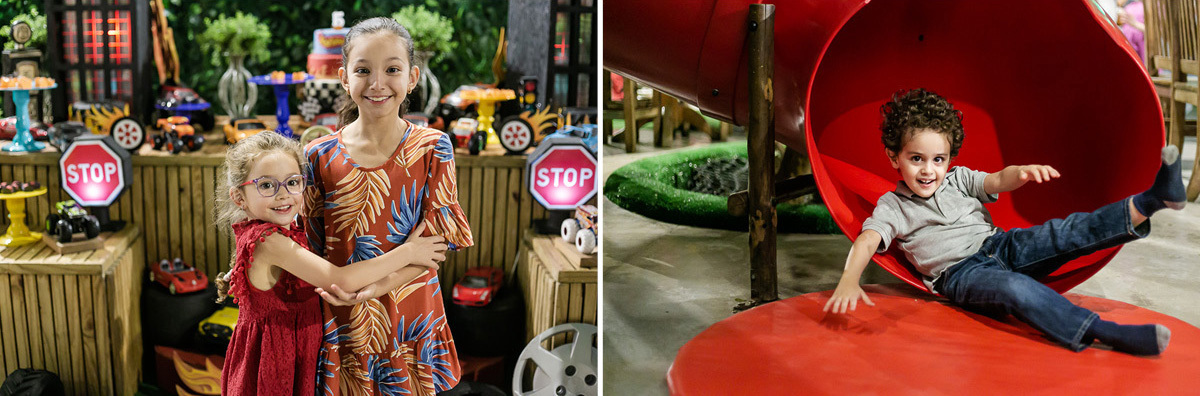 fotografias do aniversário de 5 anos do Bruno com o tema hot wheels no buffet espaço buticabeira em pinheiros zona oeste de sao paulo sp