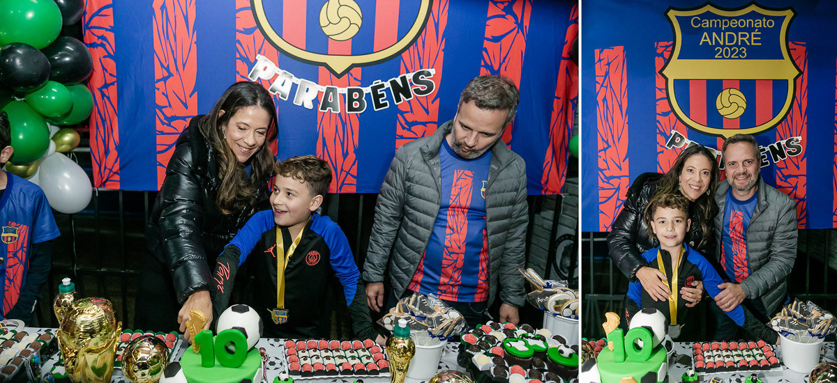 fotografias do aniversário de 10 anos do André que aconteceu na quadra do colégio assunção pamplona zona sul sao paulo sp