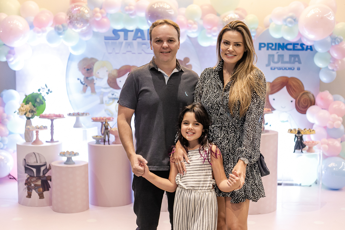 Fotografias do aniversário de 8 anos da Júlia com o tema star wars no buffet estação diversão em alphaville sao paulo sp