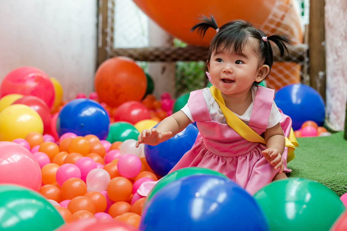 fotografias do aniversário de 1 ano da larissa yuka com o tema a viagem de chiriro no buffet espaço tragaluz na vila olímpia zona sul sao paulo sp