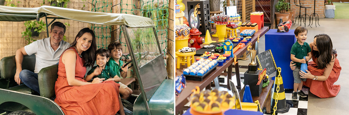 fotografias do aniversário de 5 anos do Leonardo e 3 anos do Rafael com o tema Hot Wheels no buffet espaço formigueiro unidade vila olímpia zona sul sao paulo sp
