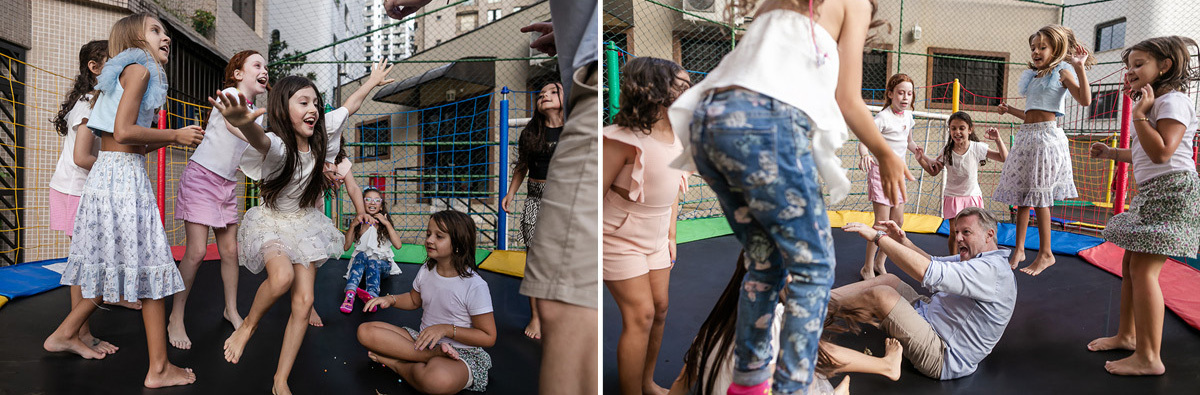 fotografias do aniversário de 8 anos da Beatriz no condomínio da família em santana zona norte de são paulo sp