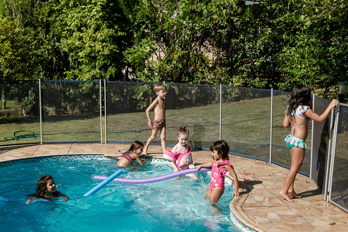 fotografias do aniversário de 5 anos da Catarina com o tema super heroinas na granja viana cotia sao paulo sp