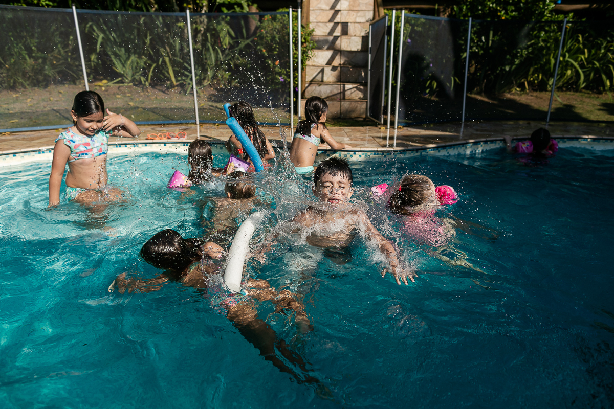 fotografias do aniversário de 5 anos da Catarina com o tema super heroinas na granja viana cotia sao paulo sp