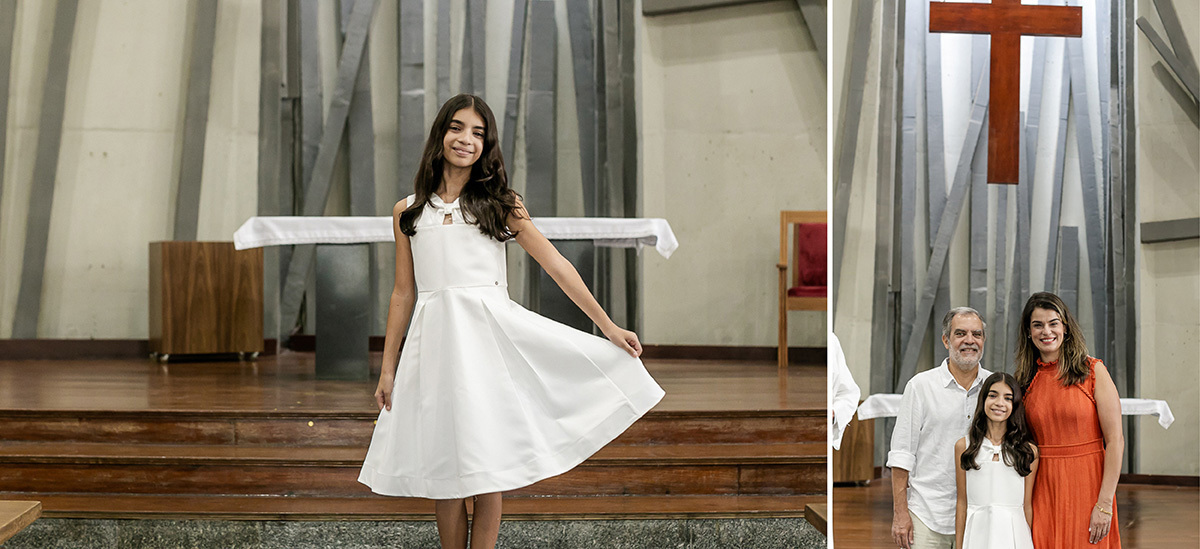 fotografias do batizado da Renata na Igreja da Cruz torta no alto de pinheiros zona oeste sao paulo sp