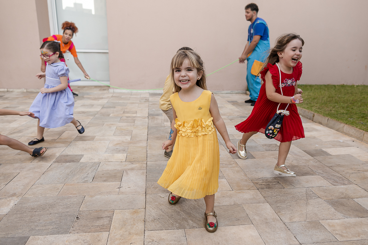 fotografias do aniversário de 5 anos da Isabel com o tema turma da monica no condominio da familia zona sul sao paulo sp