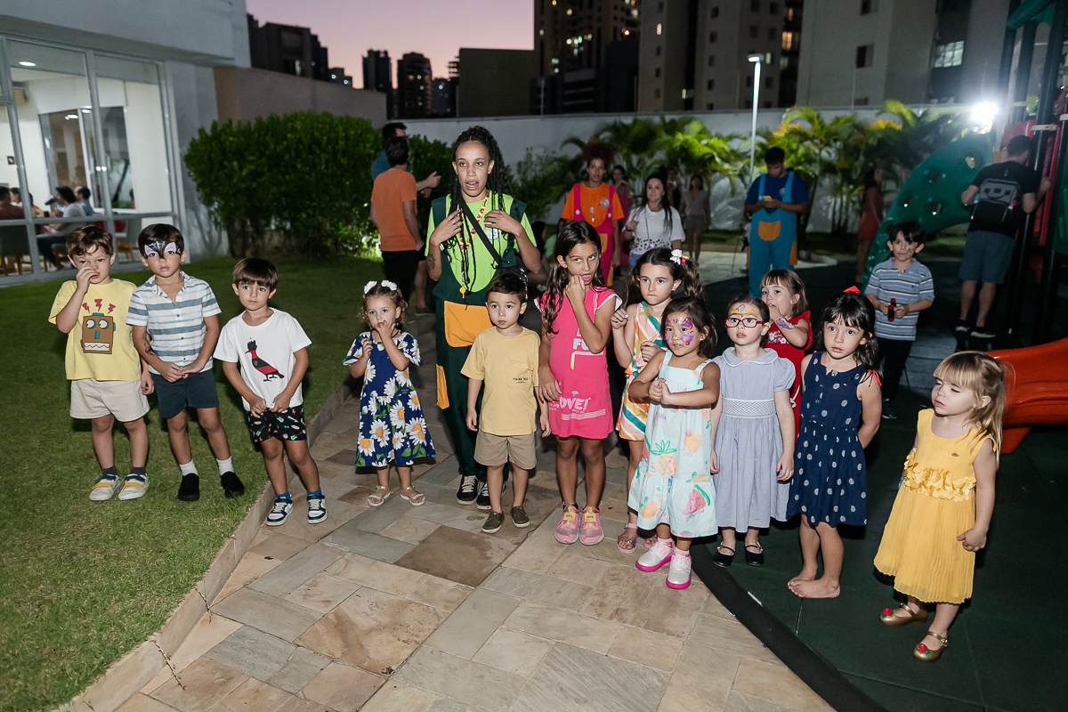 fotografias do aniversário de 5 anos da Isabel com o tema turma da monica no condominio da familia zona sul sao paulo sp