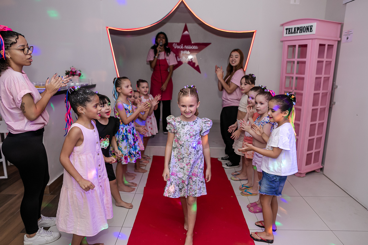 fotografias do aniversário de 6 anos da sophia no spa pink party zona norte de sao paulo sp