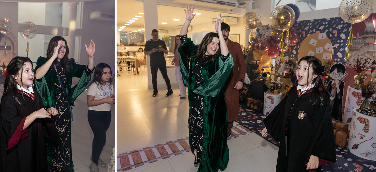 fotografias do aniversário de 9 anos da camilla com o tema harry potter no buffet spasso splash em moema zona sul sao paulo sp