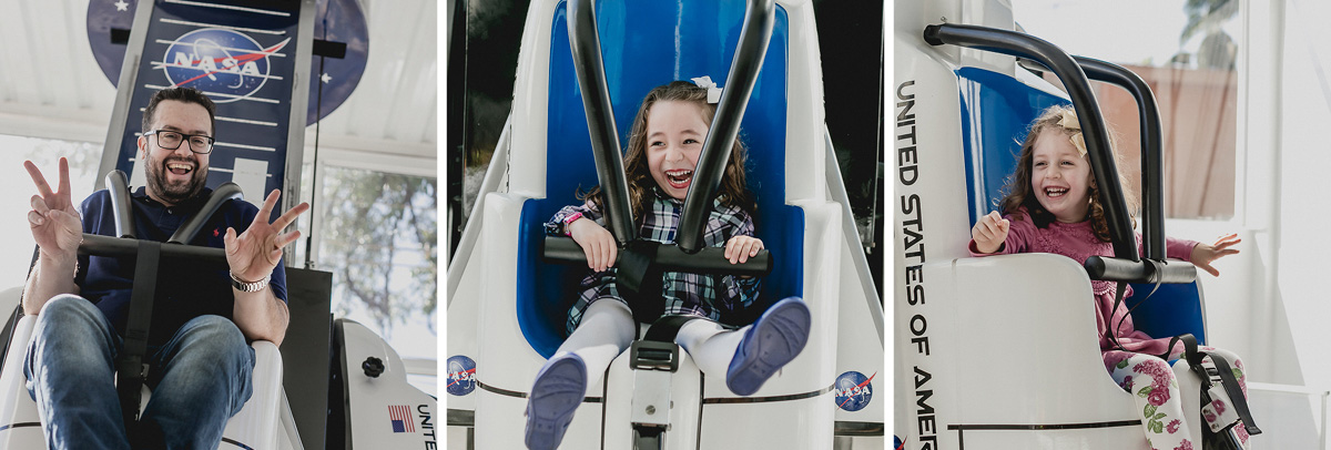 dando muitas risadas na torre