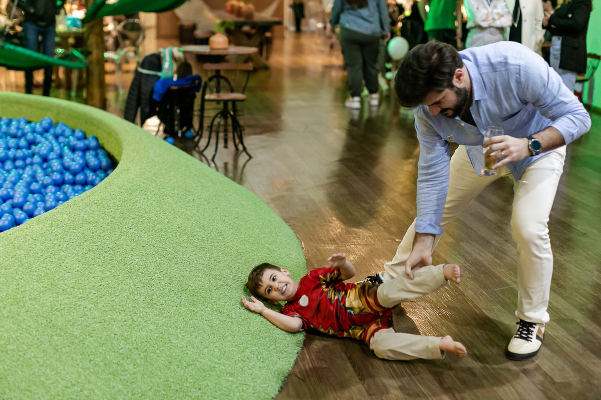 fotografias do aniversário de 4 anos do Mateus no buffet espaço entre folhas em moema zona sul sao paulo sp