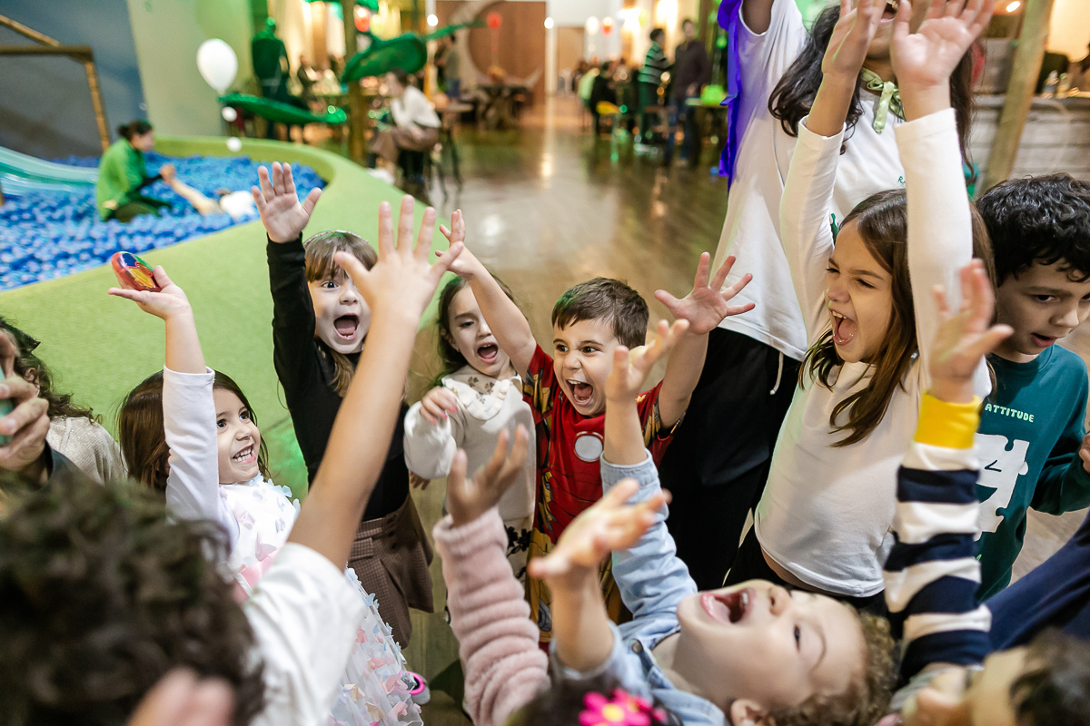 fotografias do aniversário de 4 anos do Mateus no buffet espaço entre folhas em moema zona sul sao paulo sp