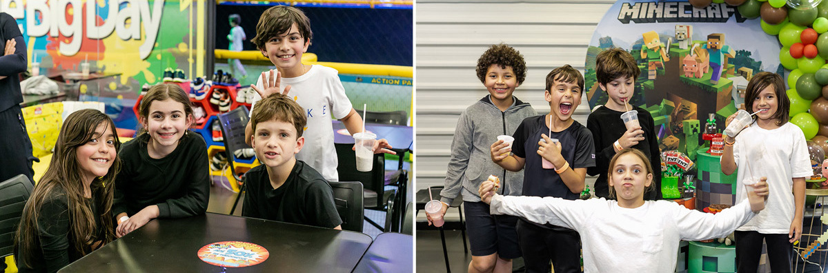 fotografias do aniversário de 9 anos do Antonio no action park na zona sul sao paulo sp