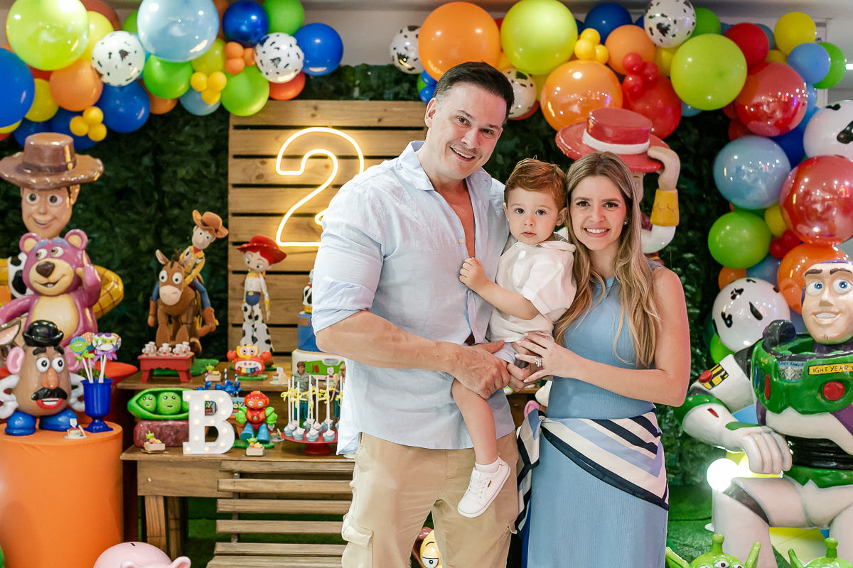 fotografias do aniversário de 2 anos do bento com o tema toy story no buffet espaço auê em santana zona norte de sao paulo sp