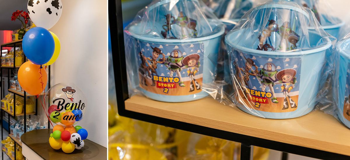 fotografias do aniversário de 2 anos do bento com o tema toy story no buffet espaço auê em santana zona norte de sao paulo sp