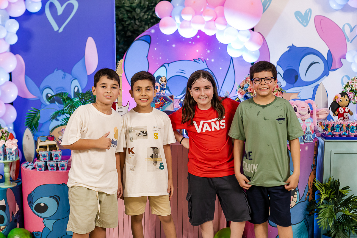 fotografias do aniversário de 10 anos da Manuela com o tema lilo e stitch no buffet kid recanto unidade de santana zona norte de sao paulo sp