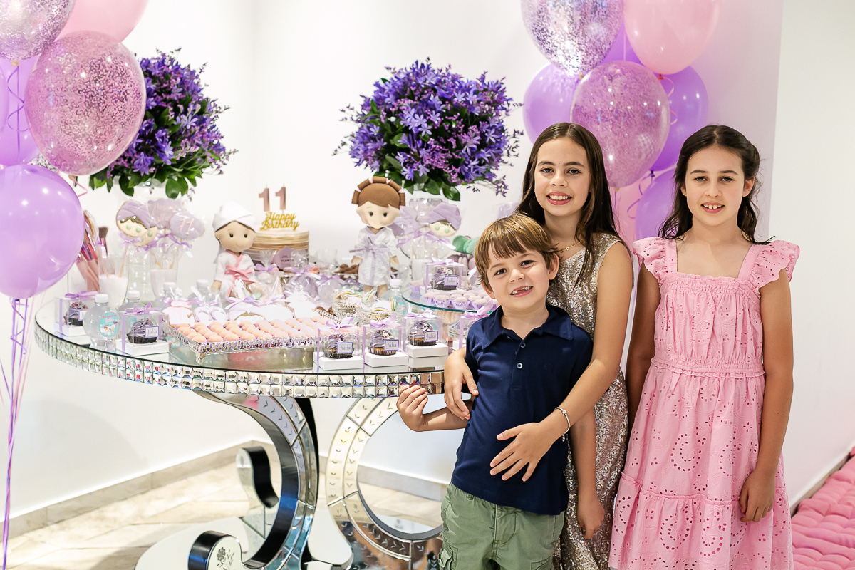 fotografias do aniversário de 11 ano da Julia no salão de festas do prédio no jardim paulistano zona sul sao paulo sp
