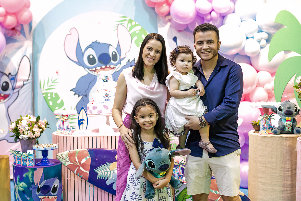 fotografias do aniversário de 6 anos da Heloísa com o tema lilo e stitch no buffet espaço entre folhas em moema zona sul sao paulo sp