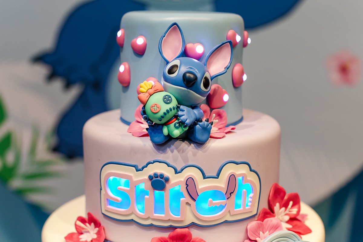fotografias do aniversário de 6 anos da Heloísa com o tema lilo e stitch no buffet espaço entre folhas em moema zona sul sao paulo sp