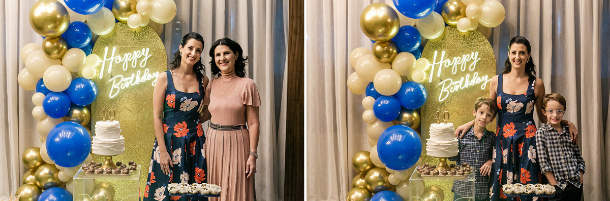 fotografias do aniversario de 40 anos da Carol no condominio em perdizes zona oeste sao paulo sp