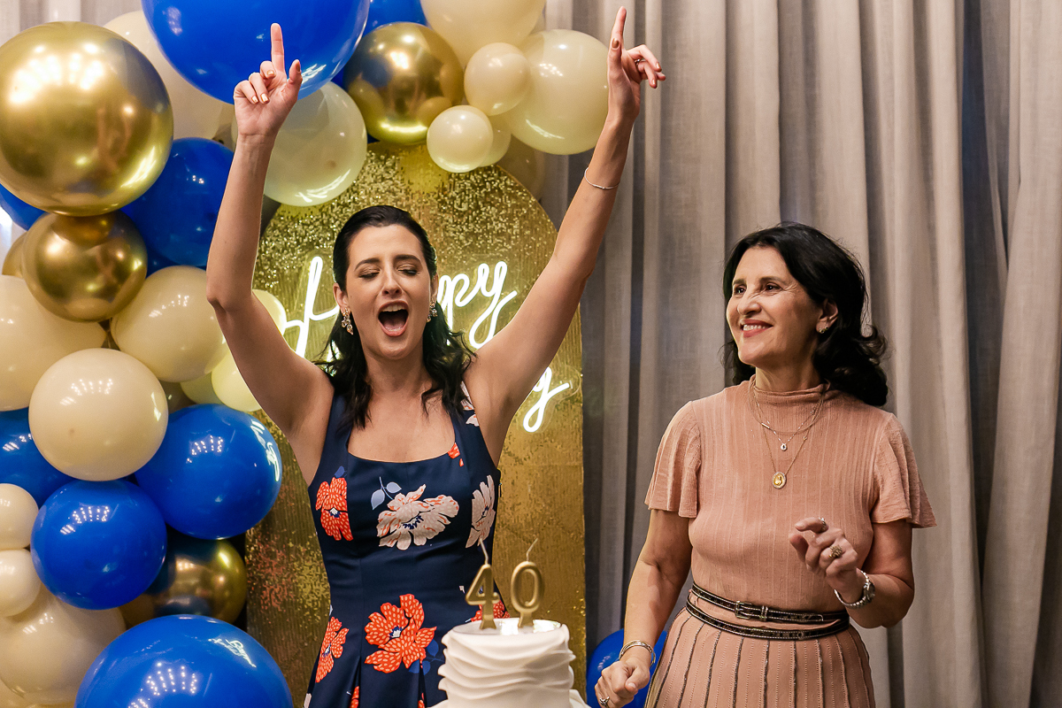 fotografias do aniversario de 40 anos da Carol no condominio em perdizes zona oeste sao paulo sp
