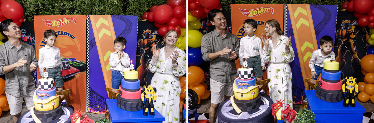 fotografias do aniversário de 6 anos do benny e do dan com o tema transformers no buffet espaço lá vem o sol unidade vila olímpia zona sul de sao paulo sp