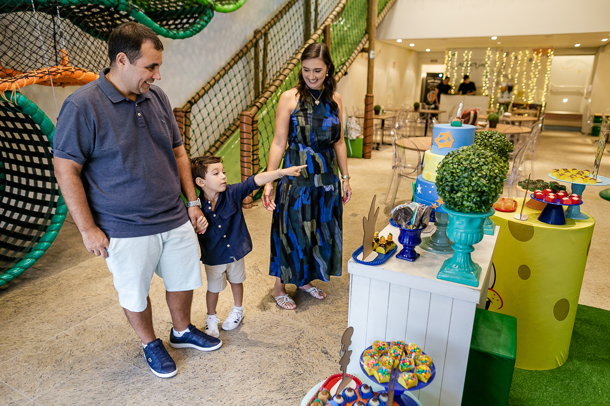 fotografias do aniversário de 5 anos do Rafael com o tema bob sponja no buffet espaço infantil alecrim em perdizes zona oeste de sao paulo sp