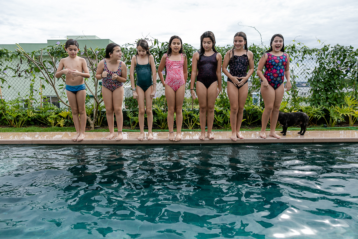 fotografias do aniversário de 10 anos da camilla no quintal de casa no condominio fazenda kurumin em itu sp