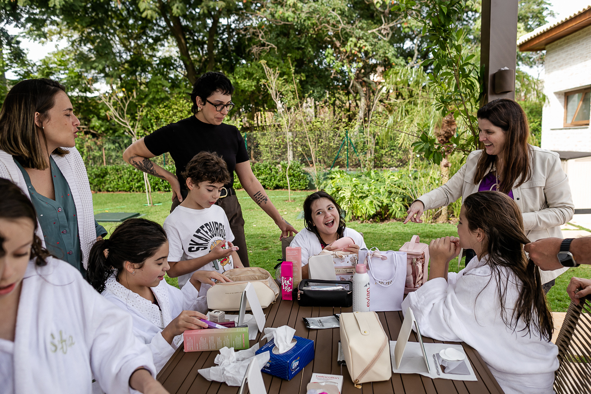 fotografias do aniversário de 10 anos da camilla no quintal de casa no condominio fazenda kurumin em itu sp