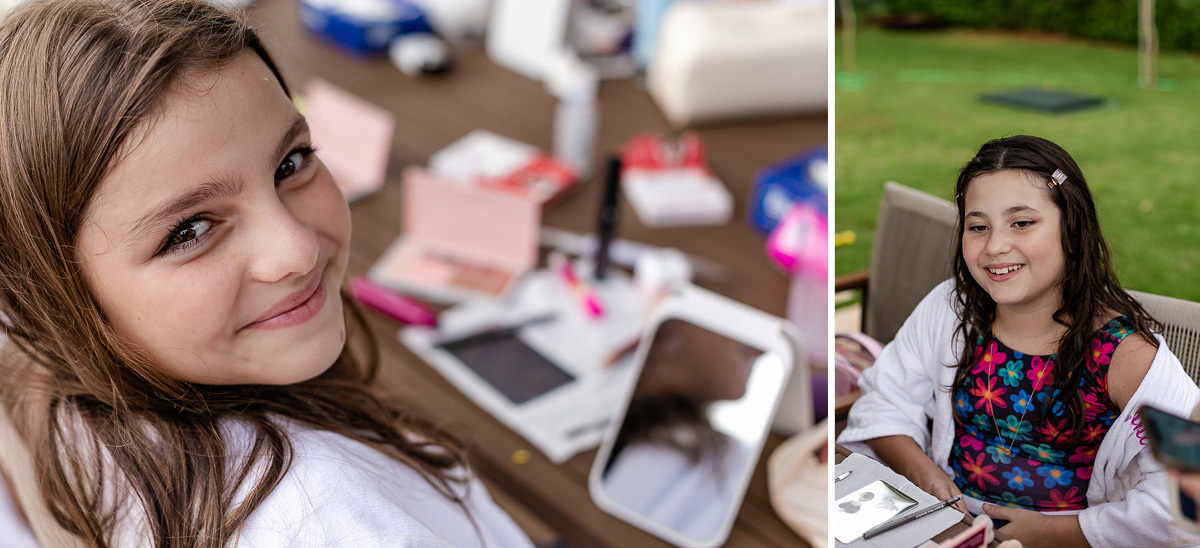 fotografias do aniversário de 10 anos da camilla no quintal de casa no condominio fazenda kurumin em itu sp