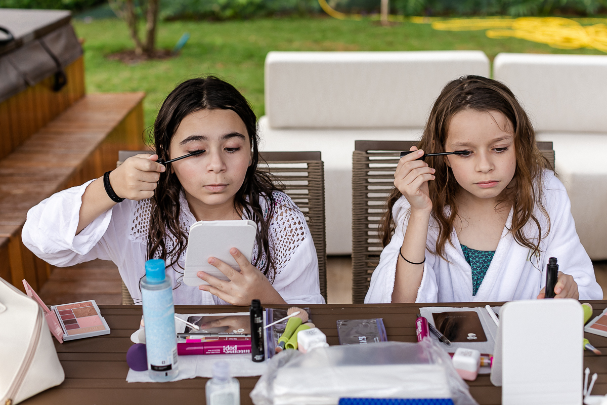 fotografias do aniversário de 10 anos da camilla no quintal de casa no condominio fazenda kurumin em itu sp