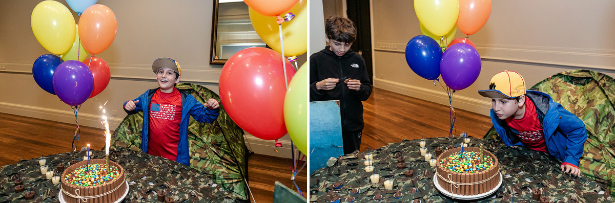 fotografias do aniversario de 10 anos do antonio no salao de festas do condominio com tema festa do pijama em sao paulo sp