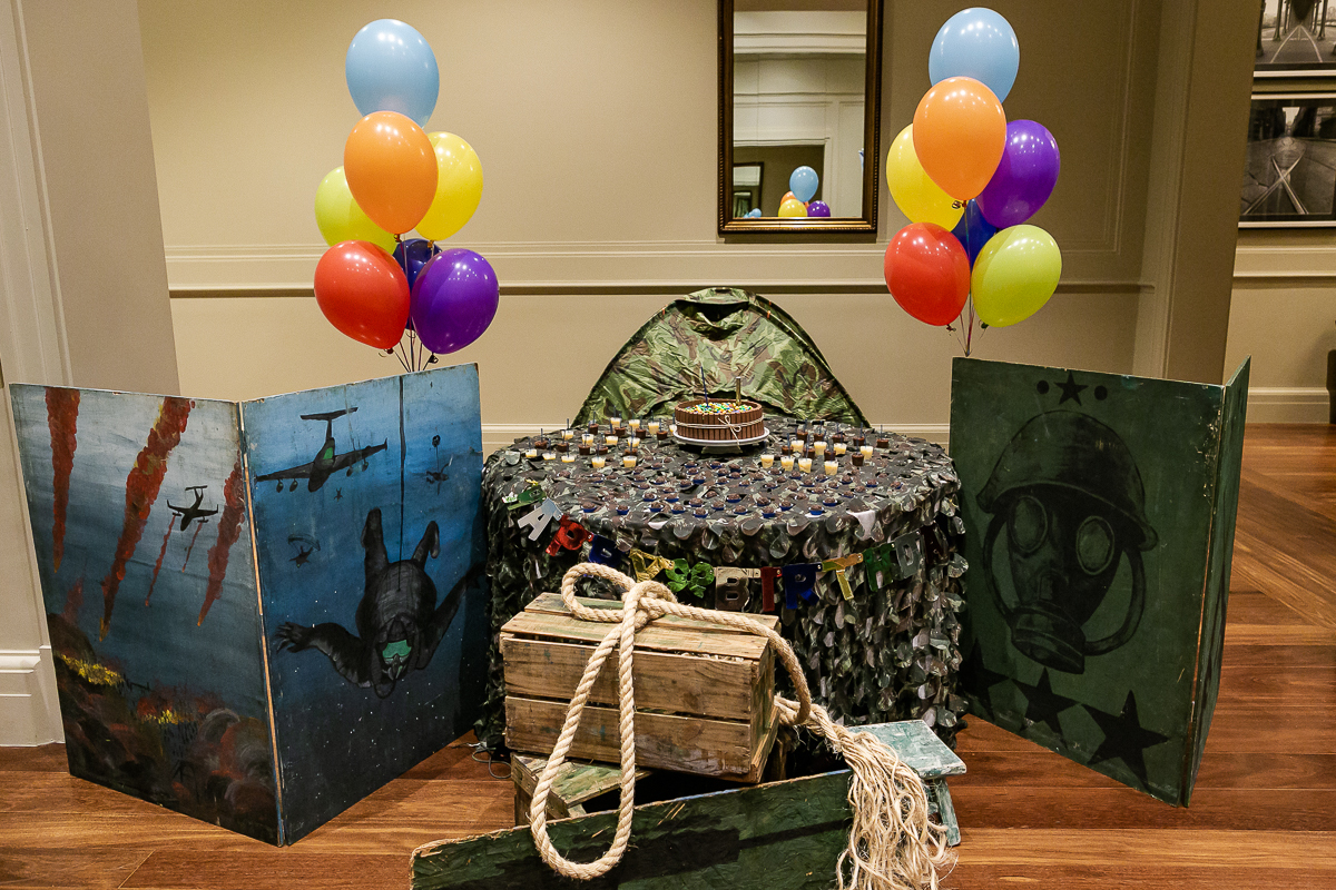 fotografias do aniversario de 10 anos do antonio no salao de festas do condominio com tema festa do pijama em sao paulo sp