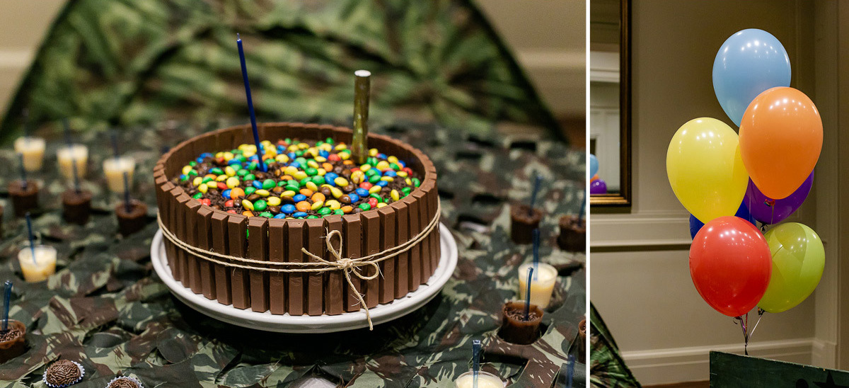 fotografias do aniversario de 10 anos do antonio no salao de festas do condominio com tema festa do pijama em sao paulo sp