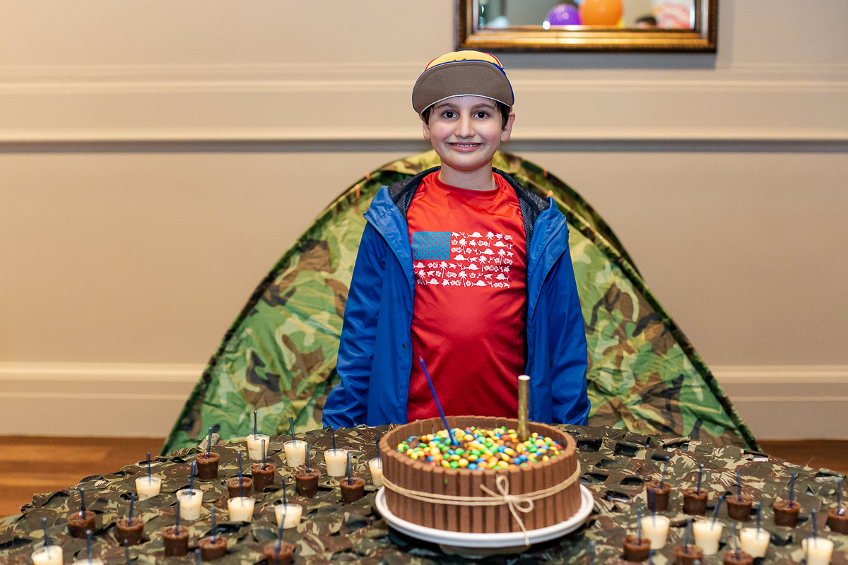 fotografias do aniversario de 10 anos do antonio no salao de festas do condominio com tema festa do pijama em sao paulo sp