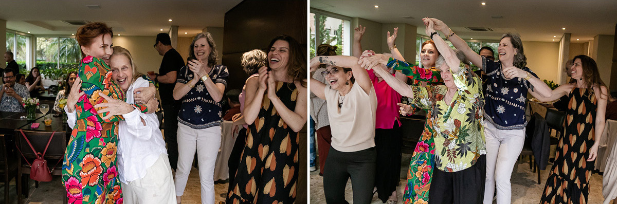 fotografias do aniversário de 58 anos da Rosa no salão de festas do condominio no bairro do brooklin zona sul de sao paulo sp