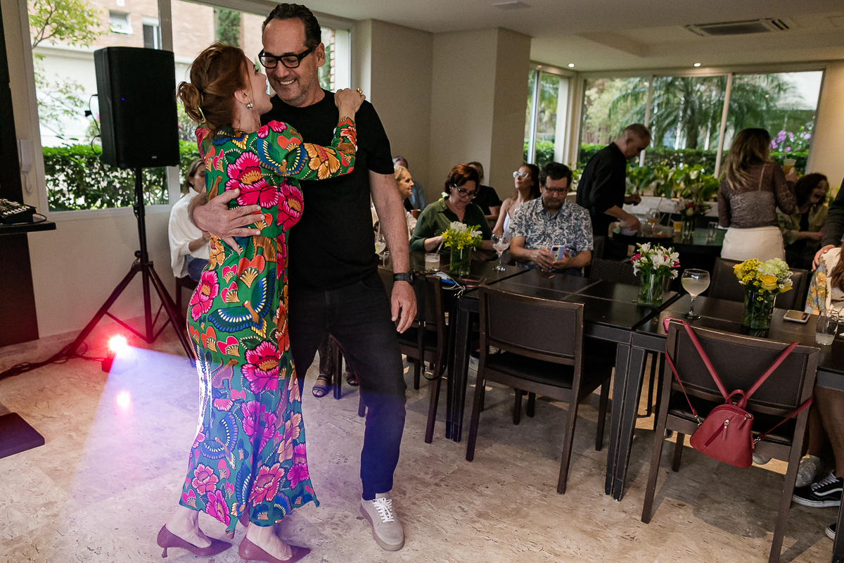 fotografias do aniversário de 58 anos da Rosa no salão de festas do condominio no bairro do brooklin zona sul de sao paulo sp