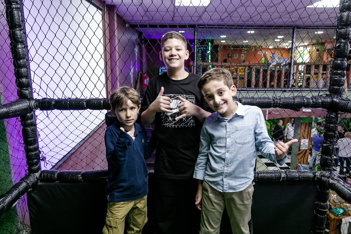 fotografias do aniversário de 8 anos do leonardo com o tema futebol no buffet villa safari em campestre santo andre sp