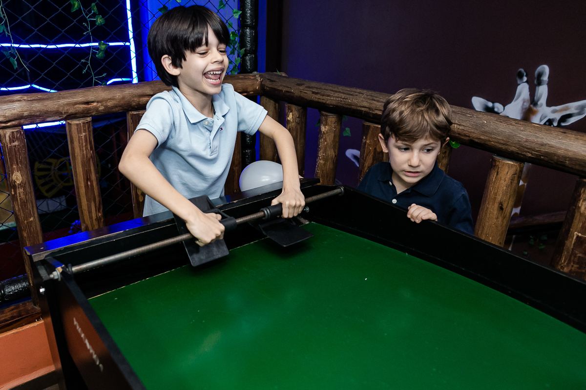 fotografias do aniversário de 8 anos do leonardo com o tema futebol no buffet villa safari em campestre santo andre sp