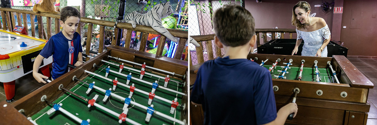 fotografias do aniversário de 8 anos do leonardo com o tema futebol no buffet villa safari em campestre santo andre sp