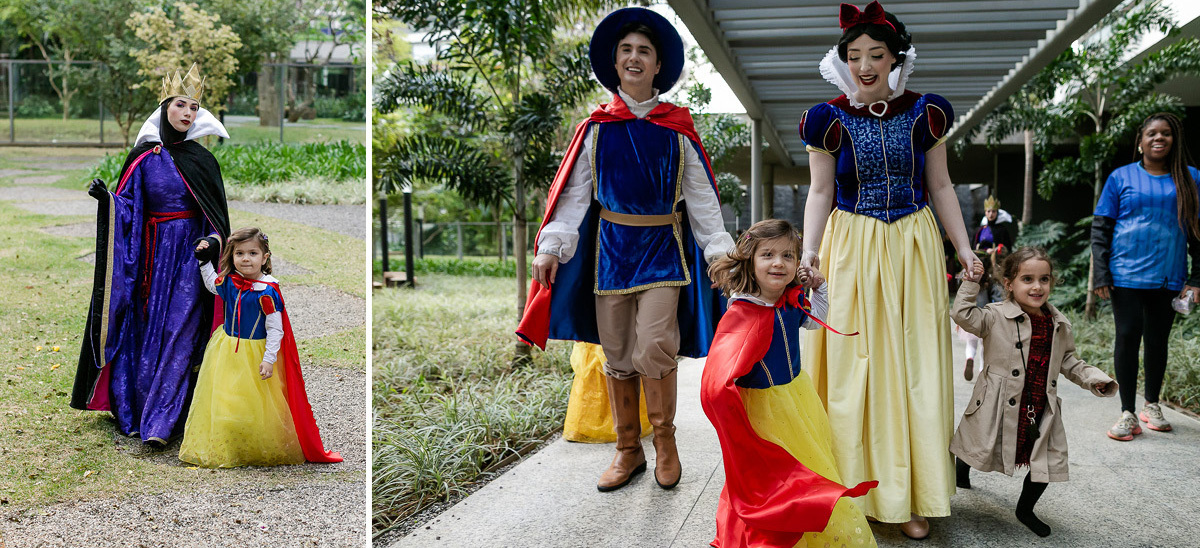 fotografias do aniversário de 4 anos da Liz com o tema branca de neve no condominio no brooklin zona sul sao paulo sp