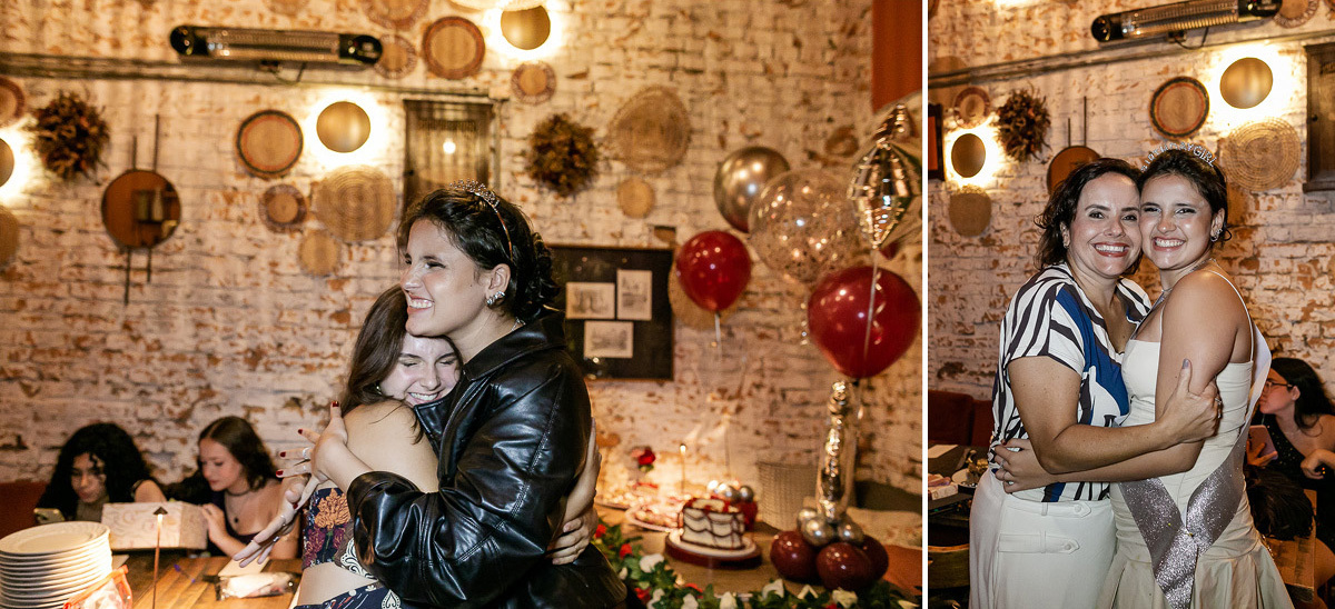 fotografias do aniversário de 15 anos da Marcella no restaurante Gael Cozinha Mestiça em pinheiros zona oeste de SP e depois volta de limousine pela cidade de são paulo