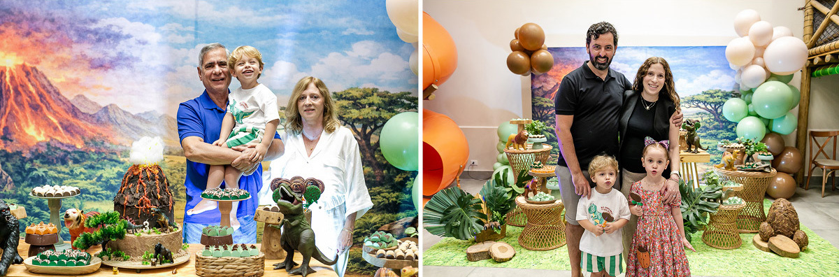 fotografias do aniversário de 3 anos do gabriel com o tema dinossauros no buffet espaço trilegria no morumbi zona sul de sao paulo sp