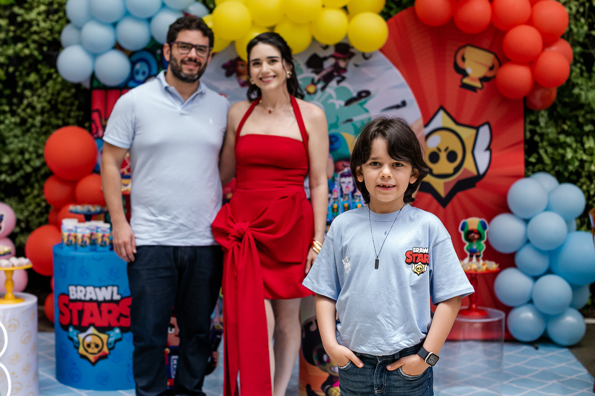 fotografias do aniversário de 8 anos do gabriel e 2 anos da leticia com o tema brawl star e mickey mouse no buffet espaço la vem o sol na vila olimpia zona sul de sao paulo sp