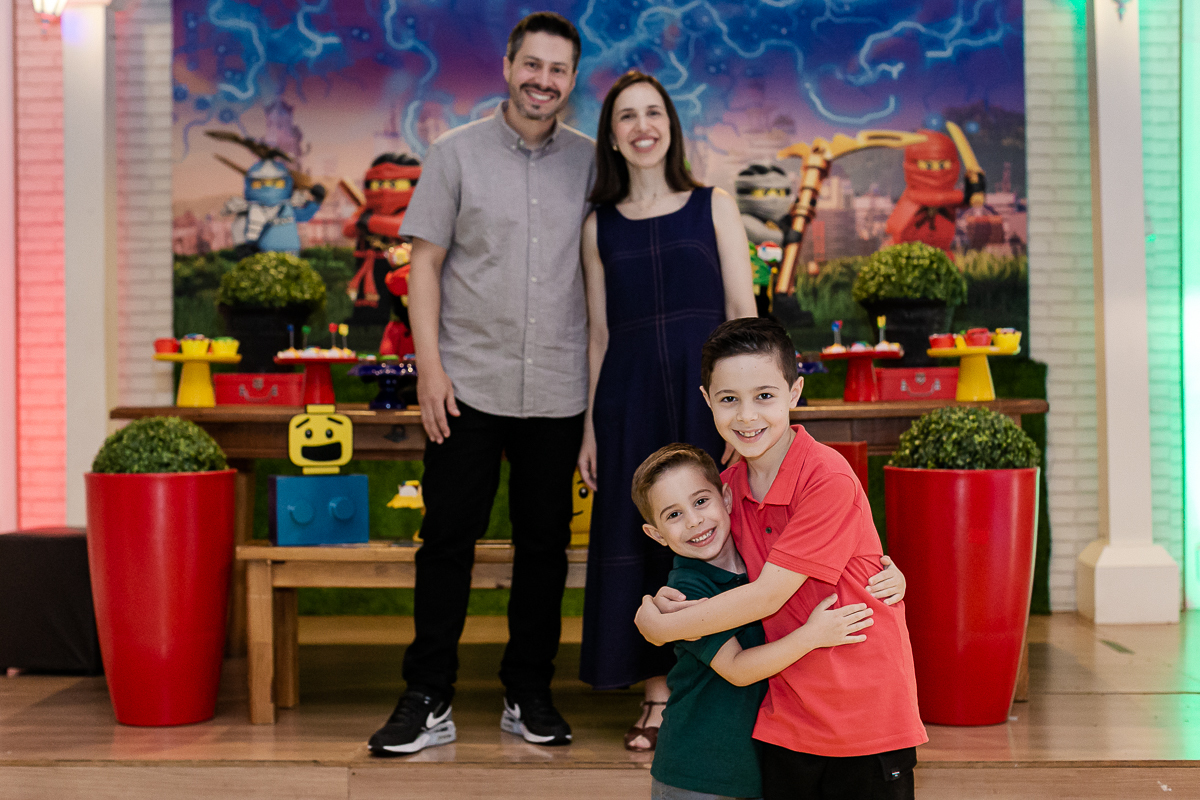 fotografias do aniversário de 8 anos do guilherme com o tema lego ninja no buffet villa pé de marmelo no belenzinho mooca zona leste de sao paulo sp