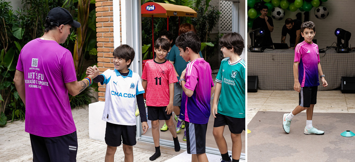 fotografias do aniversário de 11 anos do josé henrique no quintal de casa em são paulo sp