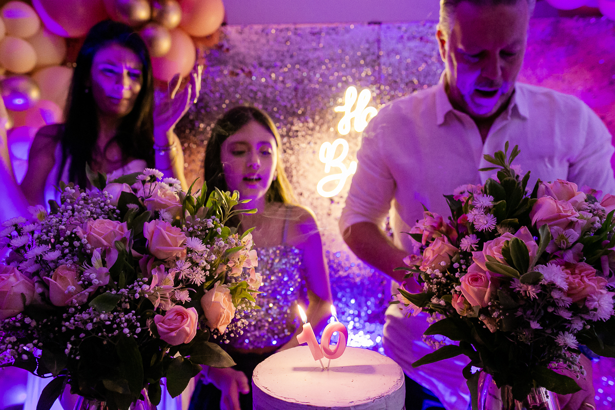 fotografias do aniversário de 10 anos da beatriz no salão de festas do prédio em santana zona norte de são paulo sp