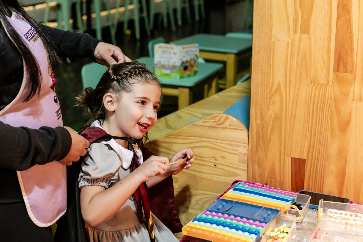 fotografias do aniversário de 5 anos da isabel com o tema harry potter no buffet atelie da vila localizado no bairro da vila olimpia zona sul de sao paulo sp