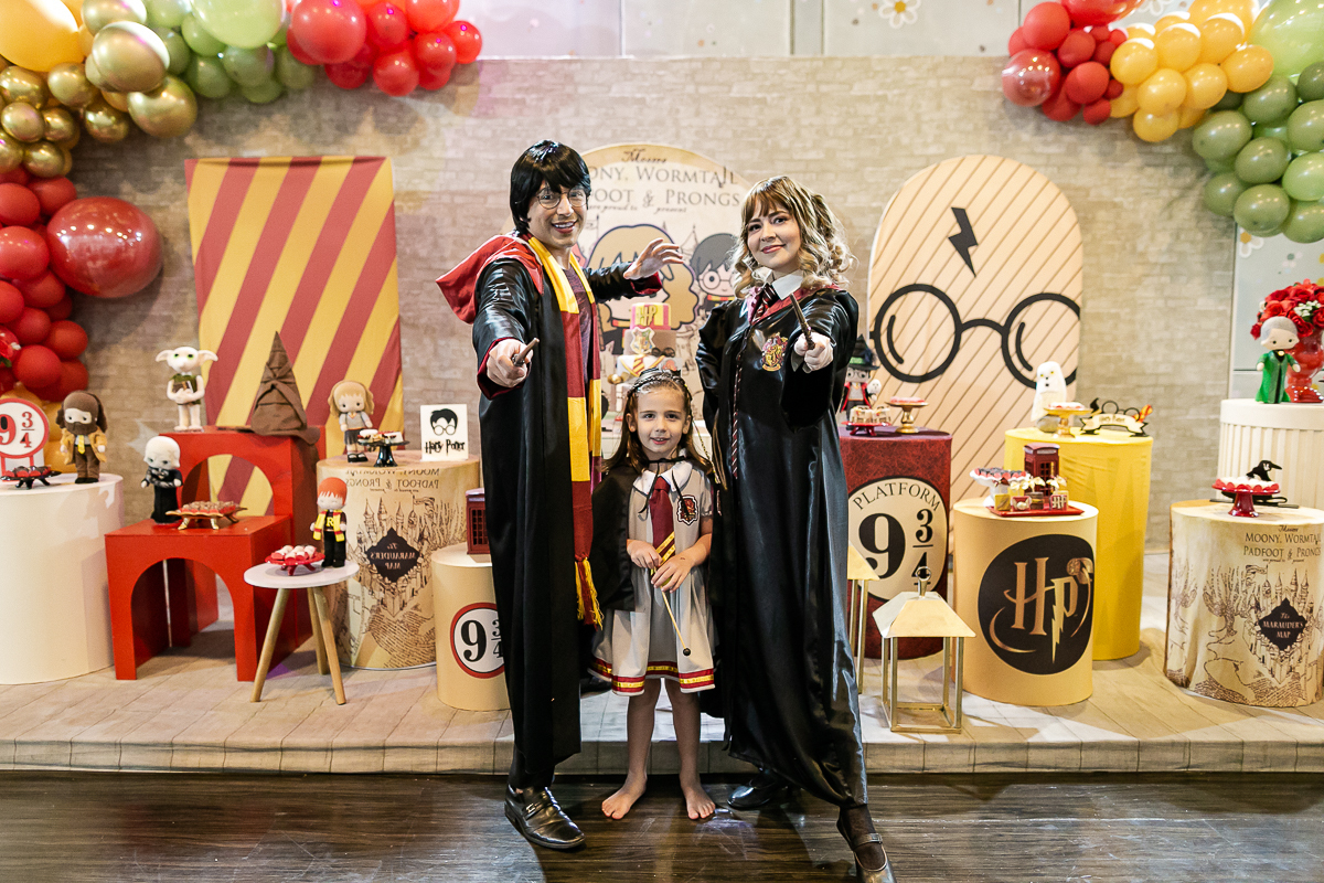 fotografias do aniversário de 5 anos da isabel com o tema harry potter no buffet atelie da vila localizado no bairro da vila olimpia zona sul de sao paulo sp