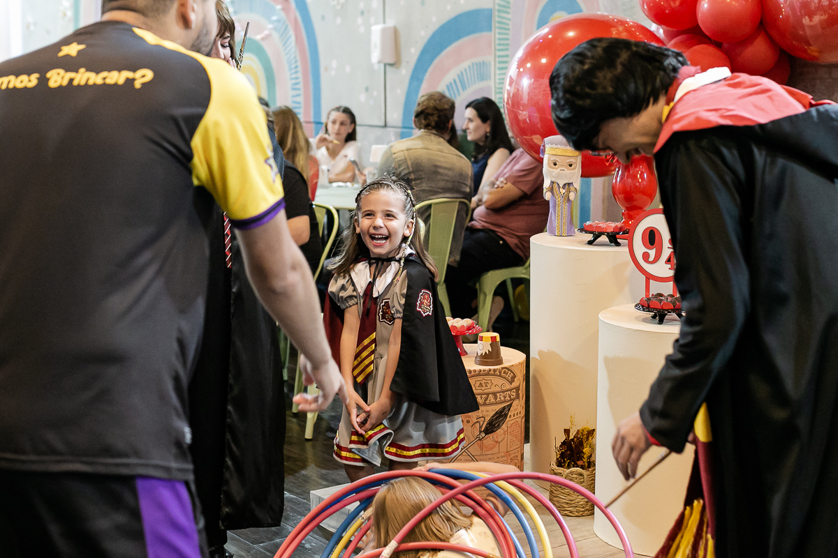 fotografias do aniversário de 5 anos da isabel com o tema harry potter no buffet atelie da vila localizado no bairro da vila olimpia zona sul de sao paulo sp